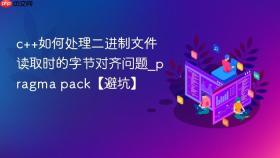 c++如何处理二进制文件读取时的字节对齐问题_pragma pack【避坑】