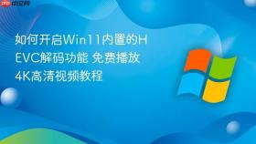 如何开启win11内置的hevc解码功能 免费播放4k高清视频教程
