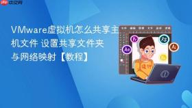VMware虚拟机怎么共享主机文件 设置共享文件夹与网络映射【教程】