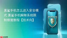 黑鲨手机怎么进入安全模式 黑鲨手机解除系统限制修复教程【技术向】