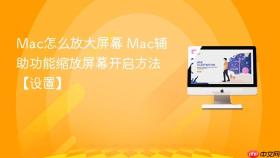 mac怎么放大屏幕 mac辅助功能缩放屏幕开启方法【设置】