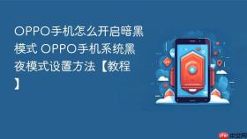 OPPO手机怎么开启暗黑模式 OPPO手机系统黑夜模式设置方法【教程】