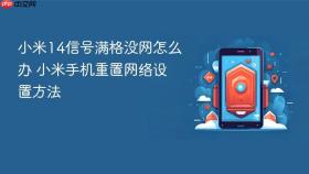 小米14信号满格没网怎么办 小米手机重置网络设置方法