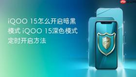 iQOO 15怎么开启暗黑模式 iQOO 15深色模式定时开启方法