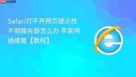 safari打不开网页提示找不到服务器怎么办 苹果网络修复【教程】