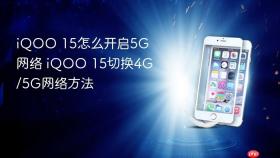 iQOO 15怎么开启5G网络 iQOO 15切换4G/5G网络方法