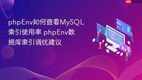 phpenv如何查看mysql索引使用率 phpenv数据库索引调优建议