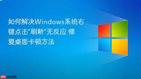 如何解决windows系统右键点击“刷新”无反应 修复桌面卡顿方法