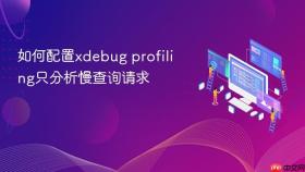 如何配置xdebug profiling只分析慢查询请求