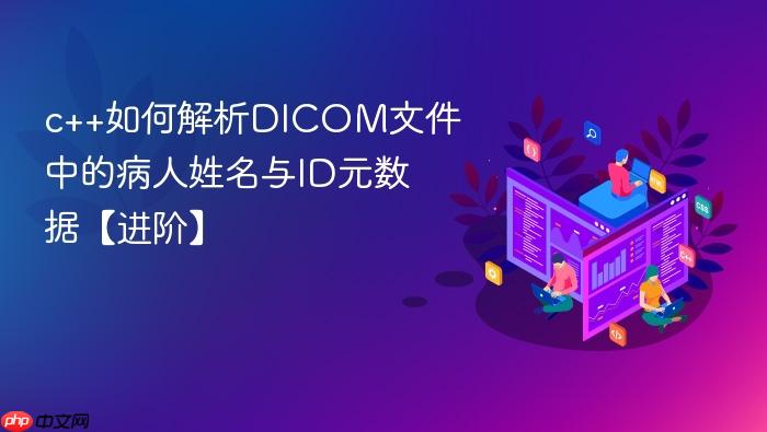 c++如何解析dicom文件中的病人姓名与id元数据【进阶】