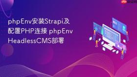 phpenv安装strapi及配置php连接 phpenv headlesscms部署