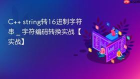 C++ string转16进制字符串 _ 字符编码转换实战【实战】