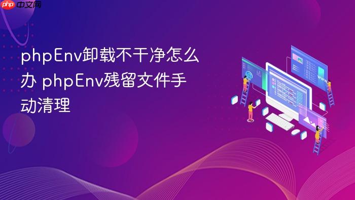 phpenv卸载不干净怎么办 phpenv残留文件手动清理