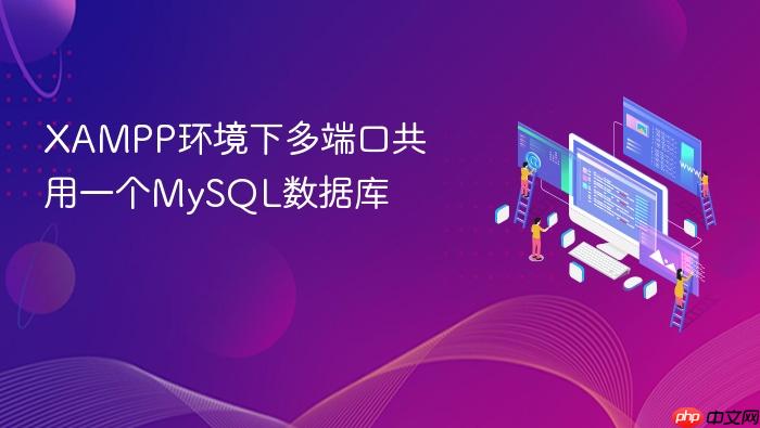 xampp环境下多端口共用一个mysql数据库