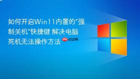 如何开启Win11内置的“强制关机”快捷键 解决电脑死机无法操作方法