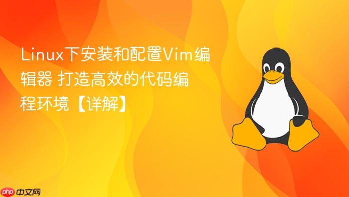 linux下安装和配置vim编辑器 打造高效的代码编程环境【详解】