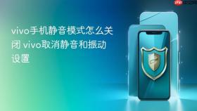 vivo手机静音模式怎么关闭 vivo取消静音和振动设置