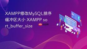 xampp修改mysql排序缓冲区大小 xampp sort_buffer_size