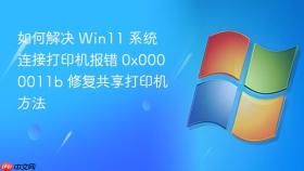 如何解决 win11 系统连接打印机报错 0x0000011b 修复共享打印机方法