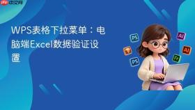 WPS表格下拉菜单：电脑端Excel数据验证设置