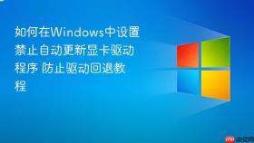 如何在windows中设置禁止自动更新显卡驱动程序 防止驱动回退教程