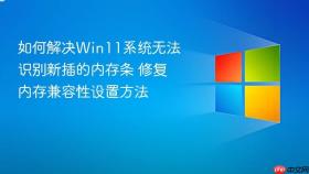 如何解决Win11系统无法识别新插的内存条 修复内存兼容性设置方法
