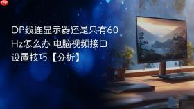 DP线连显示器还是只有60Hz怎么办 电脑视频接口设置技巧【分析】