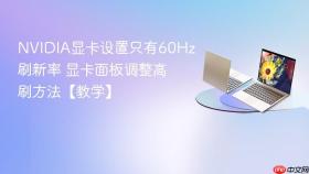 nvidia显卡设置只有60hz刷新率 显卡面板调整高刷方法【教学】