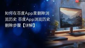 如何在百度app里删除浏览历史 百度app浏览历史删除步骤【详解】