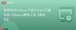 如何在windows下运行macos虚拟机 vmware解锁工具【虚拟机】