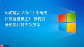 如何解决 win11 系统无法设置壁纸图片 修复背景更换功能失效方法