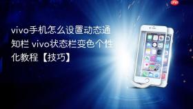 vivo手机怎么设置动态通知栏 vivo状态栏变色个性化教程【技巧】