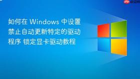 如何在 Windows 中设置禁止自动更新特定的驱动程序 锁定显卡驱动教程
