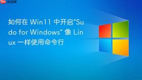 如何在 win11 中开启“sudo for windows” 像 linux 一样使用命令行