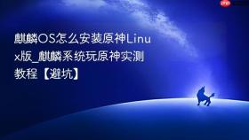 麒麟os怎么安装原神linux版_麒麟系统玩原神实测教程【避坑】