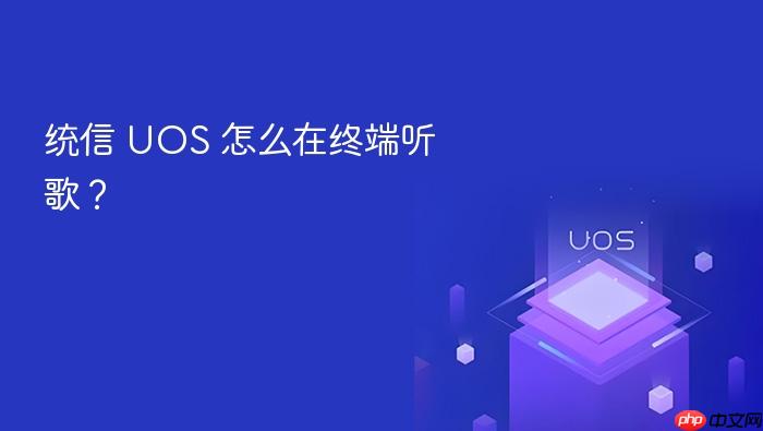 统信 uos 怎么在终端听歌?