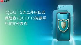 iQOO 15怎么开启私密保险箱 iQOO 15隐藏照片和文件教程