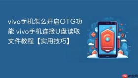 vivo手机怎么开启OTG功能 vivo手机连接U盘读取文件教程【实用技巧】