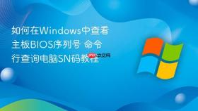 如何在windows中查看主板bios序列号 命令行查询电脑sn码教程