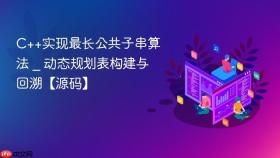 c++实现最长公共子串算法 _ 动态规划表构建与回溯【源码】