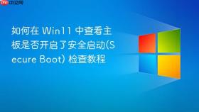 如何在 Win11 中查看主板是否开启了安全启动(Secure Boot) 检查教程