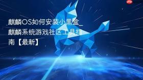 麒麟OS如何安装小黑盒_麒麟系统游戏社区工具指南【最新】