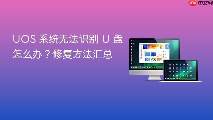 uos 系统无法识别 u 盘怎么办?修复方法汇总