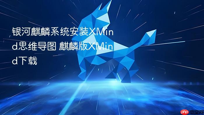 银河麒麟系统安装xmind思维导图 麒麟版xmind下载
