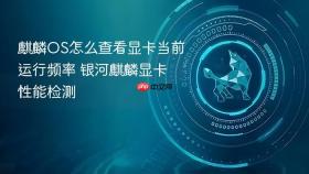麒麟os怎么查看显卡当前运行频率 银河麒麟显卡性能检测