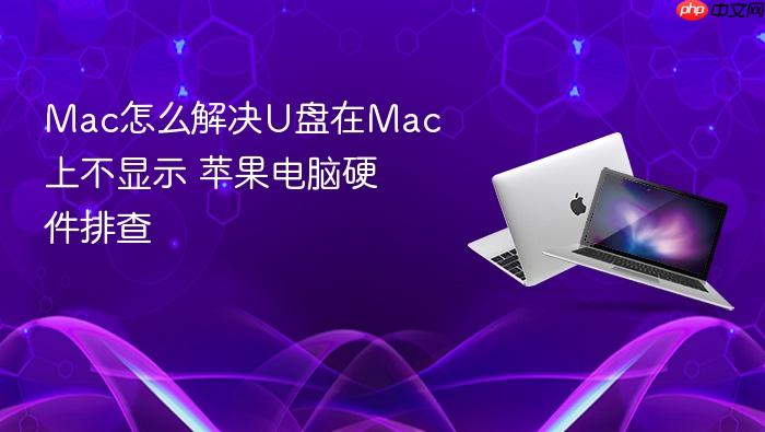 mac怎么解决u盘在mac上不显示 苹果电脑硬件排查