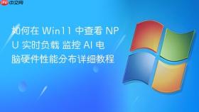 如何在 win11 中查看 npu 实时负载 监控 ai 电脑硬件性能分布详细教程