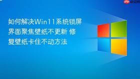如何解决Win11系统锁屏界面聚焦壁纸不更新 修复壁纸卡住不动方法