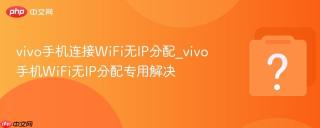 vivo手机连接wifi无ip分配_vivo手机wifi无ip分配专用解决