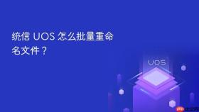 统信 uos 怎么批量重命名文件?